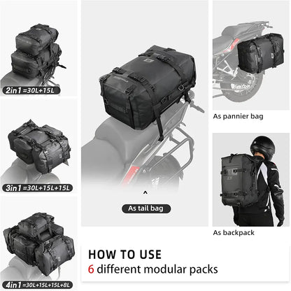Rhinowalk Bolso de 30L doble funcion, bolso y mochila.