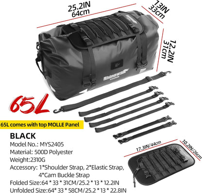 Bolso de 65 Litros linea Warrior Rhinowalk