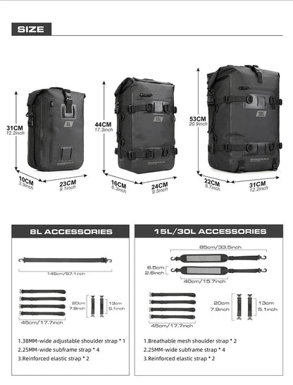 Rhinowalk Bolso de 30L doble funcion, bolso y mochila.
