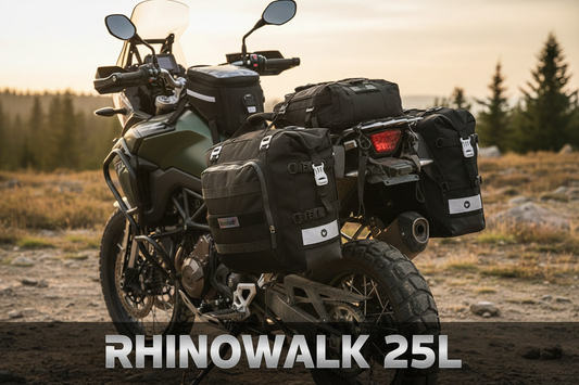Alforjas laterales Rhinowalk 25L de frente