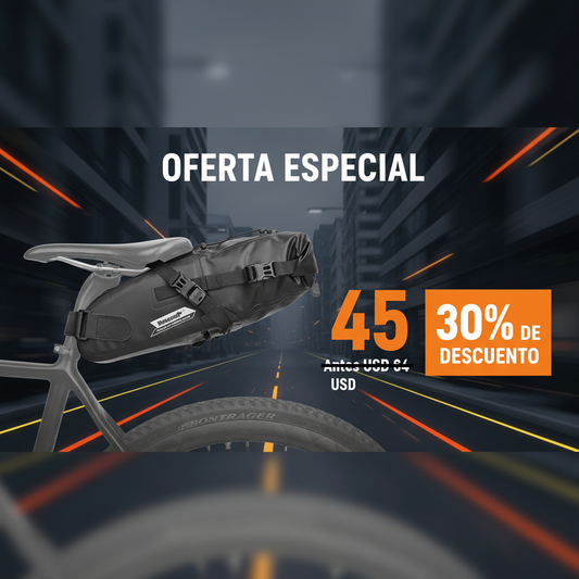 Banner promocional Bikepacking 5L impermeable - Estilo ciudad