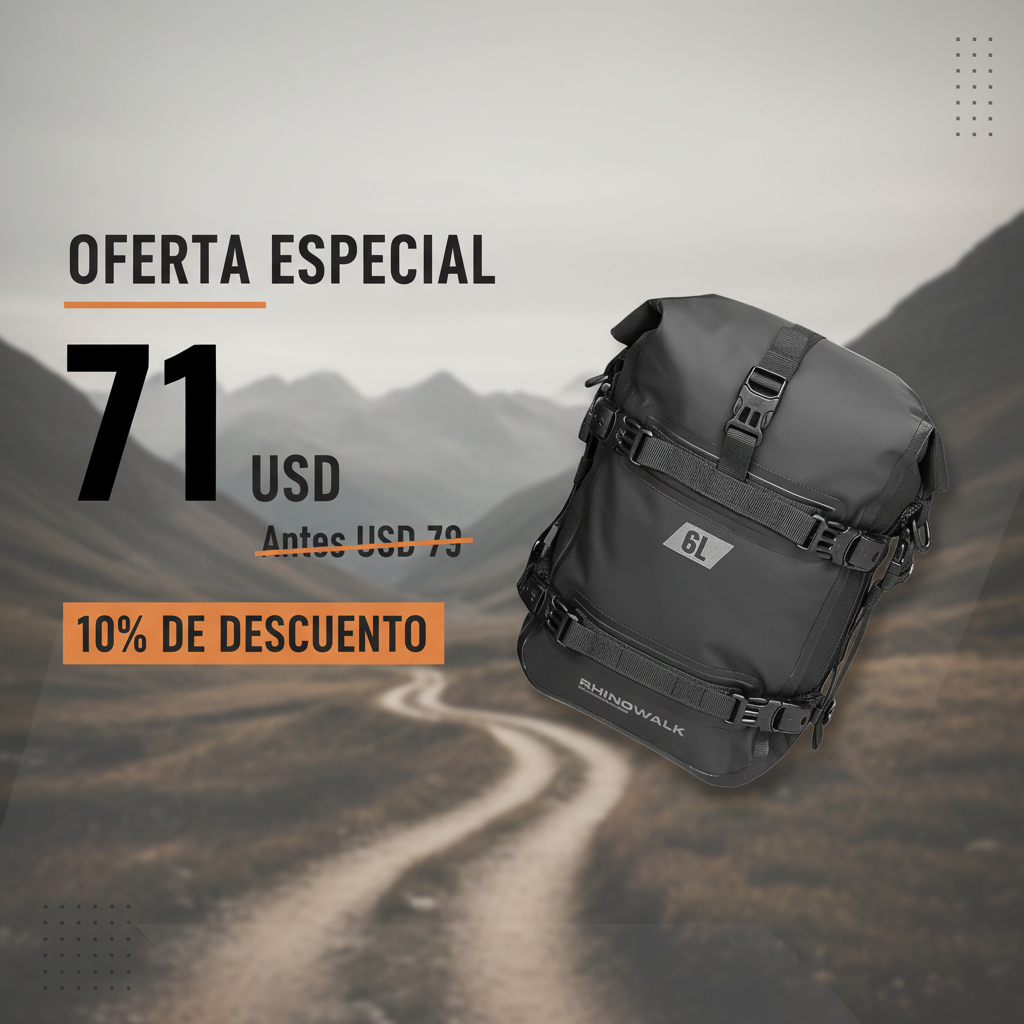 Banner promocional Bolso de 6L - USD 71