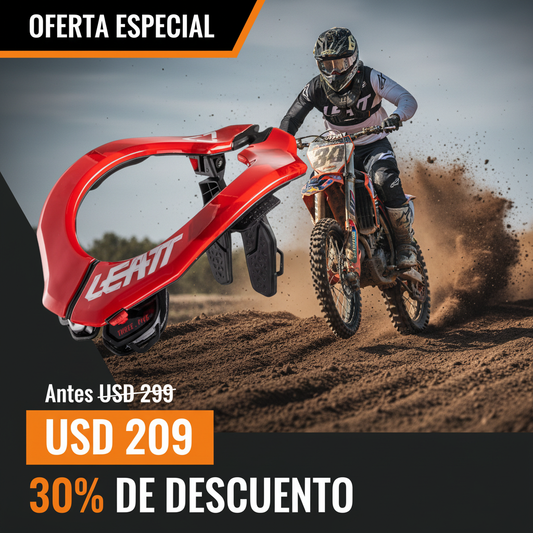 Banner promocional Collarin Neck brace 3.5 - Con motociclista