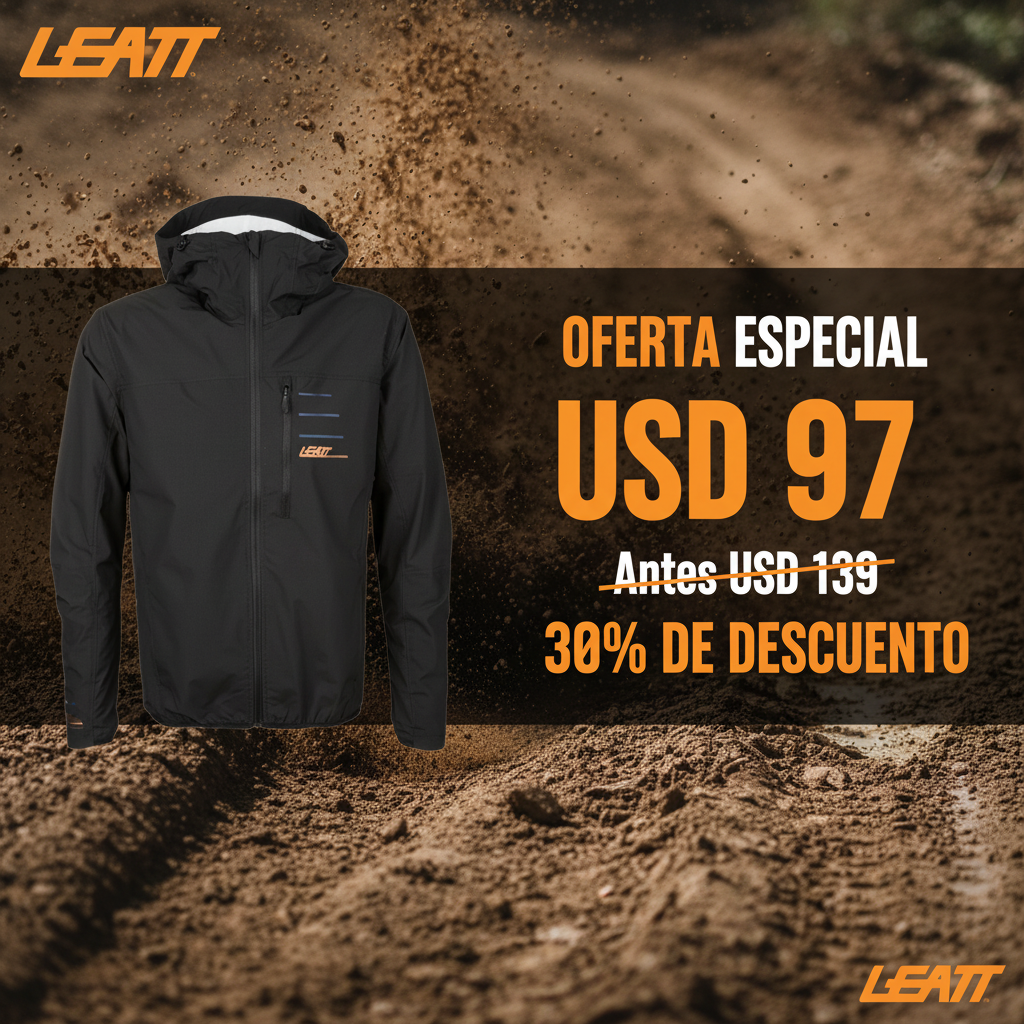 Banner promocional Jacket Leatt Mtb 2.0