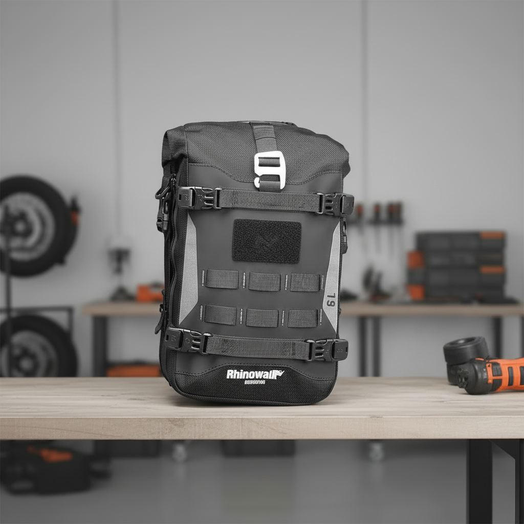 Bolso Rhinowalk 6L sobre mesa de trabajo