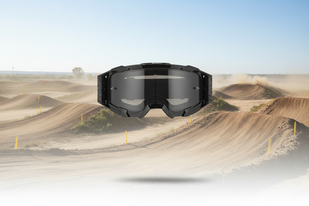 Gafas Leatt Velocity 5.5 en pista de motocross