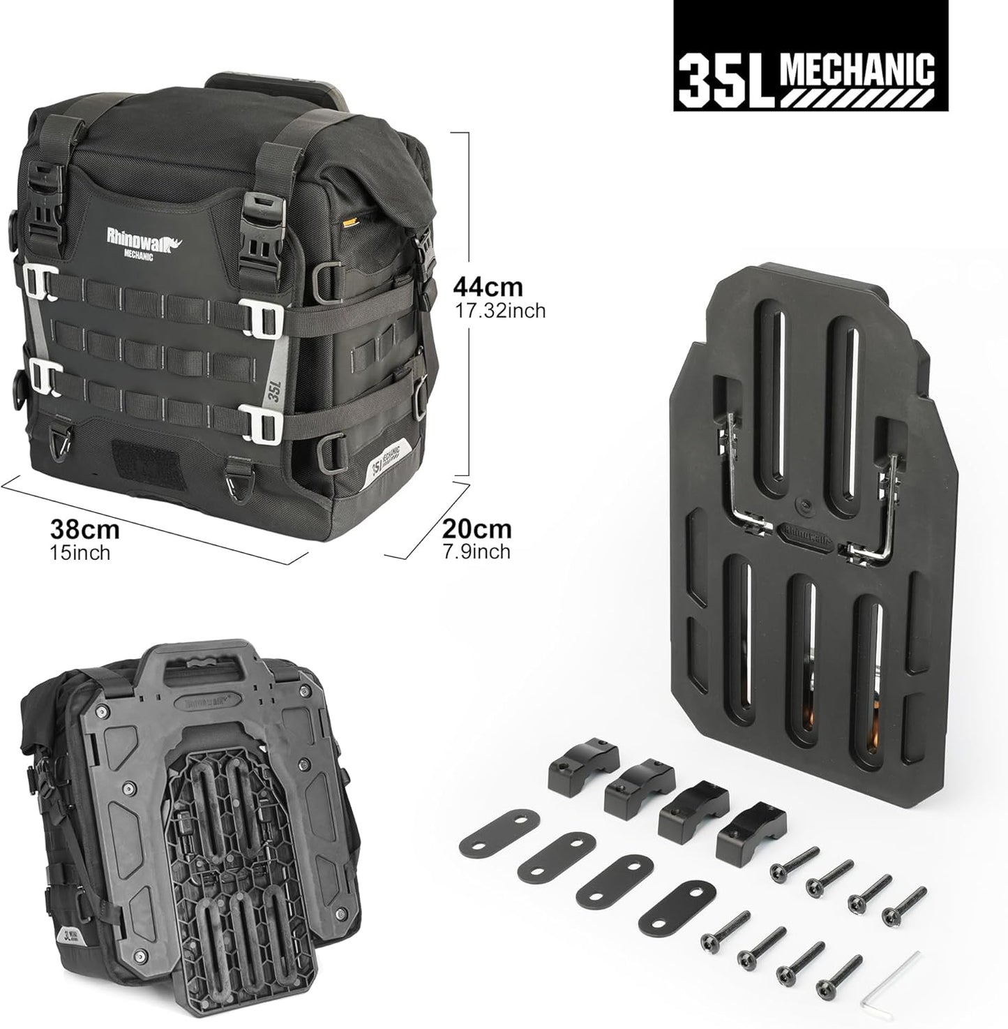 Maletas laterales linea mechanic 35 L Rhinowalk